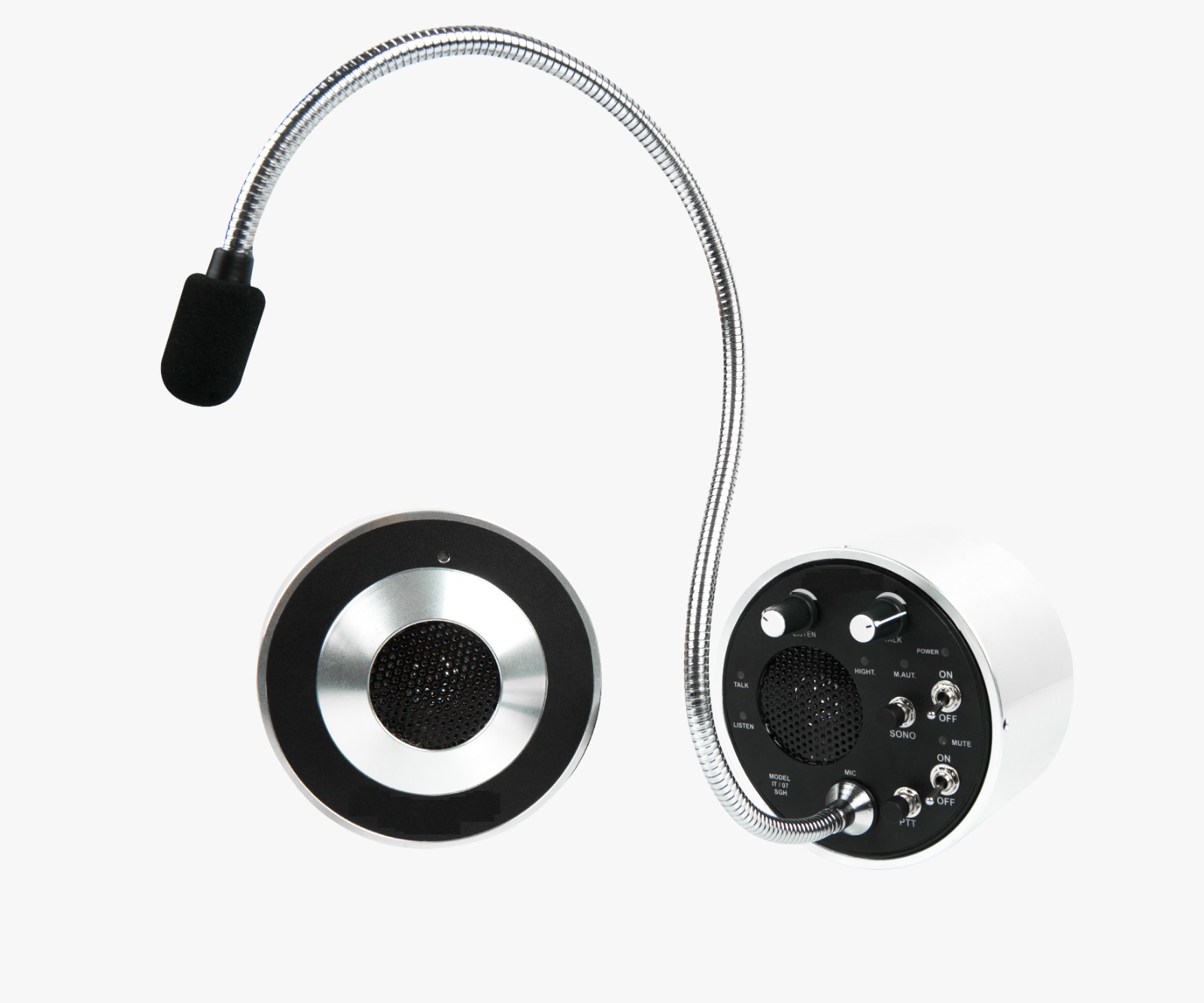 Intercomunicador Gooseneck para Lotéricas / Guichês / Portarias - R$2.699,00